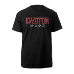 T-Shirt Unisex Tg. 2XL. Led Zeppelin: Logo & Symbols