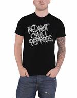 Red Hot Chili Peppers: Black & White Logo (T-Shirt Unisex Tg. L)