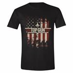 Top Gun: Distressed Black Flag (T-Shirt Unisex Tg. M)