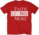 Faith No More: Classic New Logo Star Red (T-Shirt Unisex Tg. L)