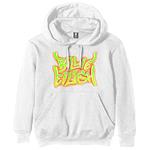 Back Print Felpa Con Cappuccio Unisex Tg. S Billie Eilish: Airbrush Flames Blohsh