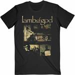 Lamb Of God: Album Collage (T-Shirt Unisex Tg. L)
