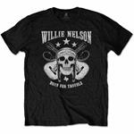 Willie Nelson: Skull (T-Shirt Unisex Tg. XL)