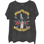 Guns N' Roses - Guns N' Roses Unisex Tee: Appetite Washed (Did-Dye/Mineral Wash) (Large)