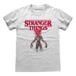 Stranger Things: Logo Demogorgon Heather Grey (T-Shirt Unisex Tg. L)