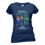 Steven Rhodes: Personal Growth Navy Fitted (T-Shirt Donna Tg. S)