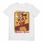 Steven Rhodes: Coping With Stress White (T-Shirt Unisex Tg. S)