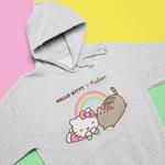 Pusheen-Hello Kitty: Picnic (Felpa Con Cappuccio Unisex Tg. L)