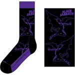 Black Sabbath: Logo & Demon (Calzini Unisex Uk Size 7 - 11)