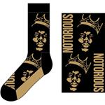 Calzini Uk Size 7 - 11 Biggie Smalls: Gold Crown Unisex Ankle Socks