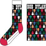 Calzini Uk Size 7 - 11 Bob Dylan: Guitar Pattern 1 Unisex Ankle Socks