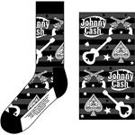 Calzini Uk Size 7 - 11 Johnny Cash: Guitars ''N Guns 1 Unisex Ankle Socks