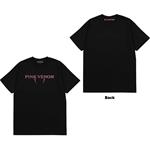 Back Print T-Shirt Unisex Tg. 2XL Blackpink: Pink Venom Logo