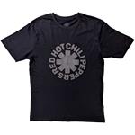 Black Hi-Build T-Shirt Unisex Tg. M Red Hot Chili Peppers: Classic Asterisk Logo