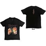 Slipknot: 2 Faces (Back Print) - Black (T-Shirt Unisex Tg. M)