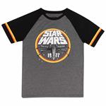 T-Shirt Unisex Tg. M Star Wars: 1977 Circle - Charcoal