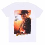 Indiana Jones: The Last Crusade Poster - White (T-Shirt Unisex Tg. M)