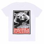 T-Shirt Unisex Tg. XL Marvel: Guardians Of The Galaxy - Vol 3 - Red Rocket - White