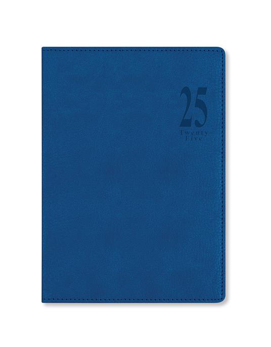 Agenda annuale 2025 Letts 12 Mesi, Milano A5 settimanale Blu - 21 x 14,8 cm