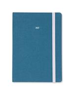 Agenda annuale 2025 Letts 12 Mesi, Raw A5 settimanale celeste - 21 x 14,8 cm