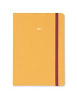 Agenda annuale 2025 Letts 12 Mesi, Raw A5 settimanale senape - 21 x 14,8 cm