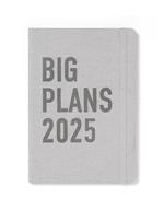 Agenda annuale 2025 Letts 12 Mesi, Big Plans A5 settimanale grigio pietra - 21 x 14,8 cm