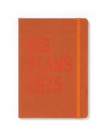 Agenda annuale 2025 Letts 12 Mesi, Big Plans A5 giornaliera  arancione - 21 x 14,8 cm