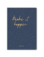 Agenda annuale 2025 Letts 12 Mesi, Inspire A5 settimanale blu - 21 x 14,8 cm