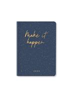 Agenda annuale 2025 Letts 12 Mesi, Inspire A6 settimanale blu - 14,8 x 10,5 cm