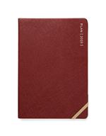 Agenda annuale 2025 Letts 12 Mesi, Serene A5 settimanale bordeaux - 21 x 14,8 cm