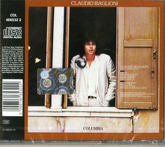 E tu come stai? - CD Audio di Claudio Baglioni - 2