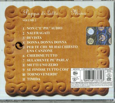 Pappa di latte vol.2 - CD Audio di Mina - 2