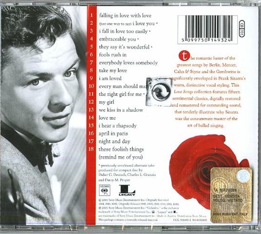 Love Songs - CD Audio di Frank Sinatra - 2