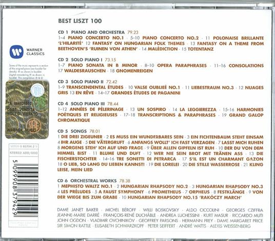 100 Best Liszt - CD Audio di Franz Liszt - 2