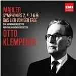 Sinfonie n.2, n.4, n.7, n.9 - Das Lied von der Erde - CD Audio di Gustav Mahler,Otto Klemperer