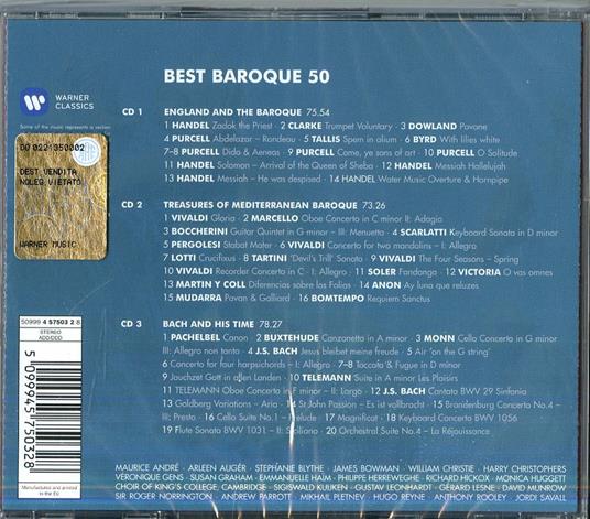 50 Best Baroque - CD Audio - 2