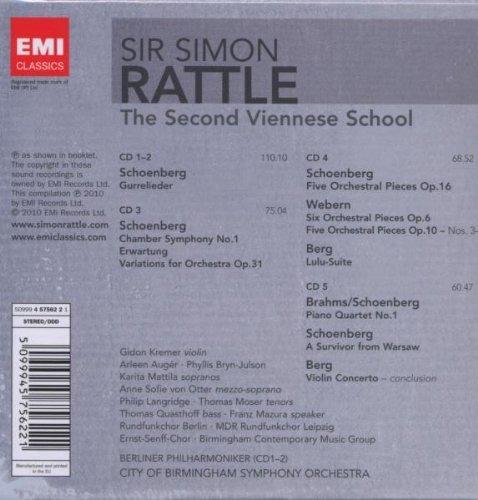 La Seconda Scuola di Vienna - CD Audio di Alban Berg,Arnold Schönberg,Anton Webern,Simon Rattle - 2