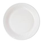 Party: Piatto Carta Fsc 19,5 Cm Bianco Compostabile Q