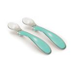 Set Cucchiaini in Silicone 2 Pezzi Colore Verde