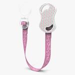 Porta Ciccio Con Clip e Anello in silicone Colore Rosa