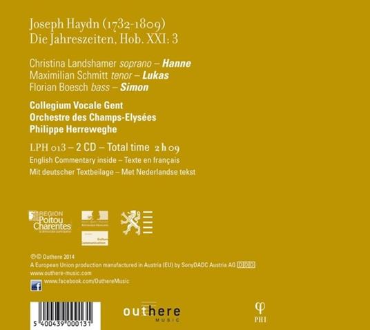 Le Stagioni (Die Jahreszeiten) - CD Audio di Franz Joseph Haydn,Philippe Herreweghe - 2