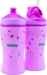 Nuby Borraccia Flip-It Cup con beccuccio Pop-Up 18m+ Colore Rosa 360 ml