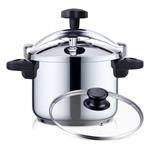 Pentola con Coperchio in Acciaio Inox Haeger 6 L