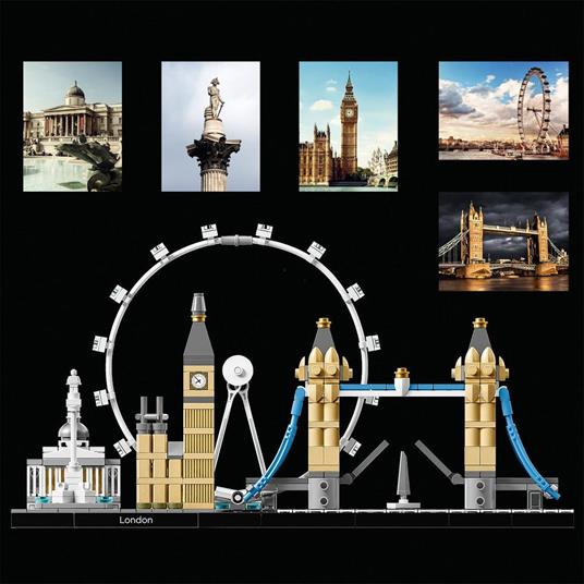 LEGO Architecture 21034 Londra, con London Eye, Big Ben e Tower Bridge,  Modellismo Monumenti, Set da Collezione, Idea Regalo - LEGO - Architecture  - Edifici e architettura - Giocattoli | Feltrinelli