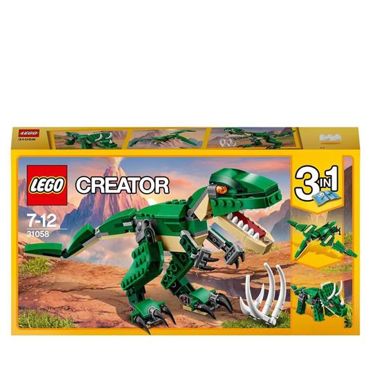 LEGO Creator 31058 Dinosauro, Giocattolo 3 in 1, Set con T-rex, Triceratopo  e Pterodattilo, Giochi per Bambini dai 7 Anni - LEGO - Creator - Generici -  Giocattoli | laFeltrinelli