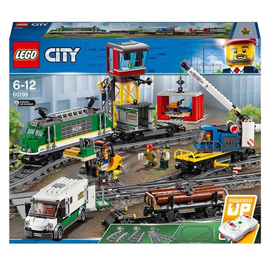 LEGO City 60198 Treno Merci, Giocattolo Telecomandato per Bambini di 6-12  anni, Bluetooth RC, 3 Carrozze, Binari e Accessori - LEGO - City - Mezzi  pesanti - Giocattoli | laFeltrinelli