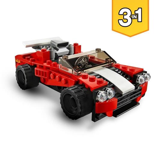 LEGO Creator 31100 3 in 1 Auto Sportiva - Hot Rod - Kit di Costruzione  Aereo, Giocattoli per Bambini e Bambine - LEGO - Creator - Automobili -  Giocattoli | Feltrinelli