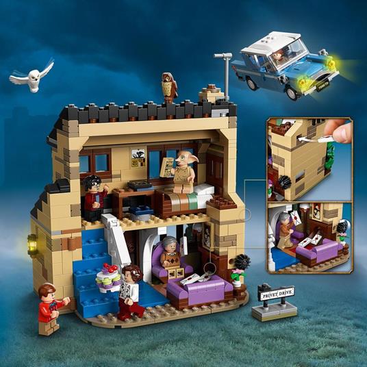 LEGO Harry Potter 75968 Privet Drive, 4, Casa Dursley con Minifigure Dobby,  la Civetta Edvige e Macchina Giocattolo - LEGO - Harry Potter - TV & Movies  - Giocattoli | laFeltrinelli