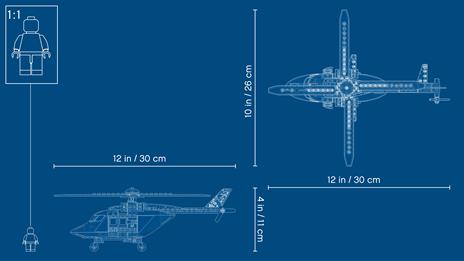 LEGO City 60243 Inseguimento sullElicottero della Polizia con Quad ATV, Moto, Camion, Kit di Costruzione Giocattoli - 10