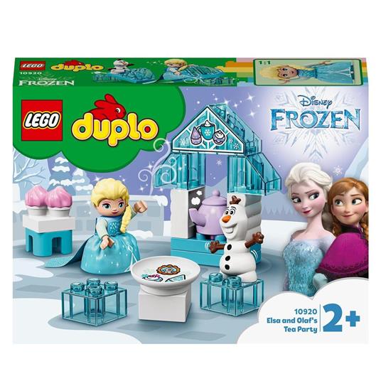LEGO DUPLO Princess 10920 Il Tea Party di Elsa e Olaf, Set da Costruzione con Mattoncini Grandi, Dolcetti e Teiera - 3